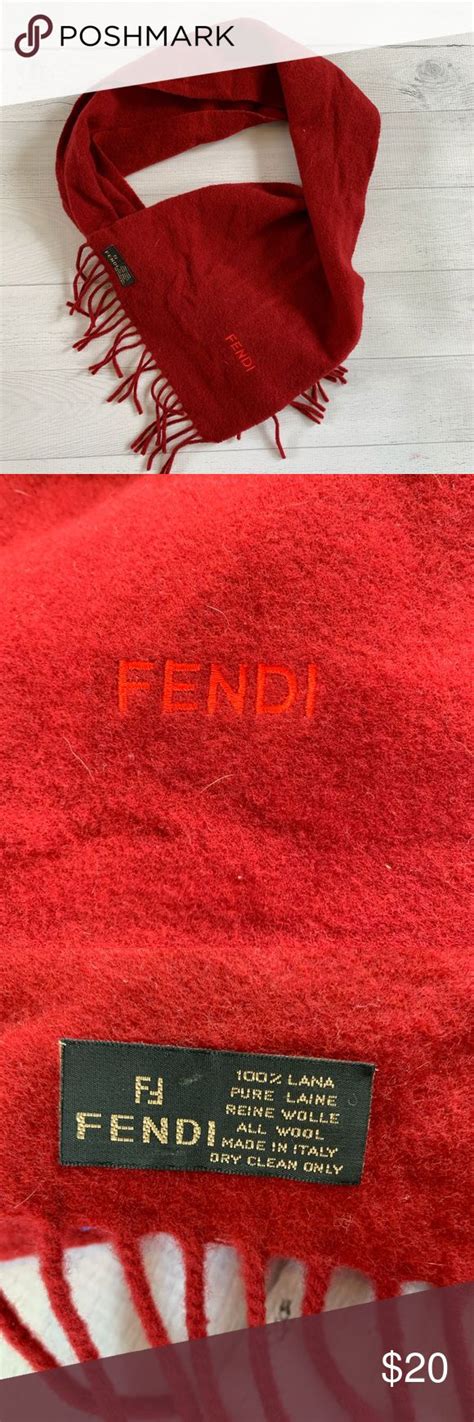 red fendi scarf|fendi authentication scarves.